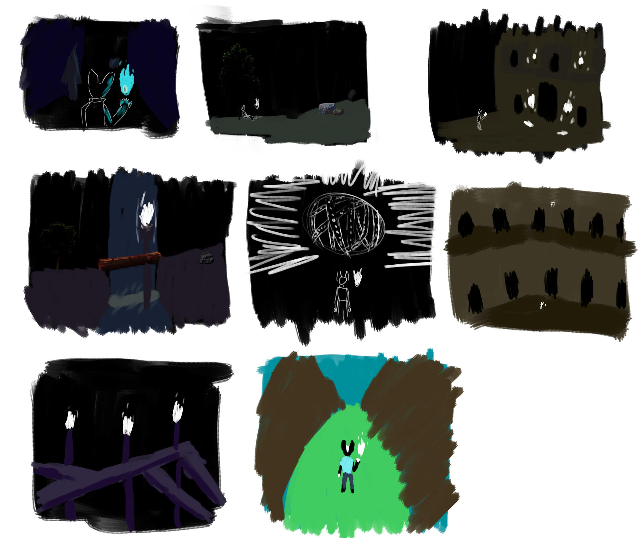 Thumbnail Concept Sketches for Valley