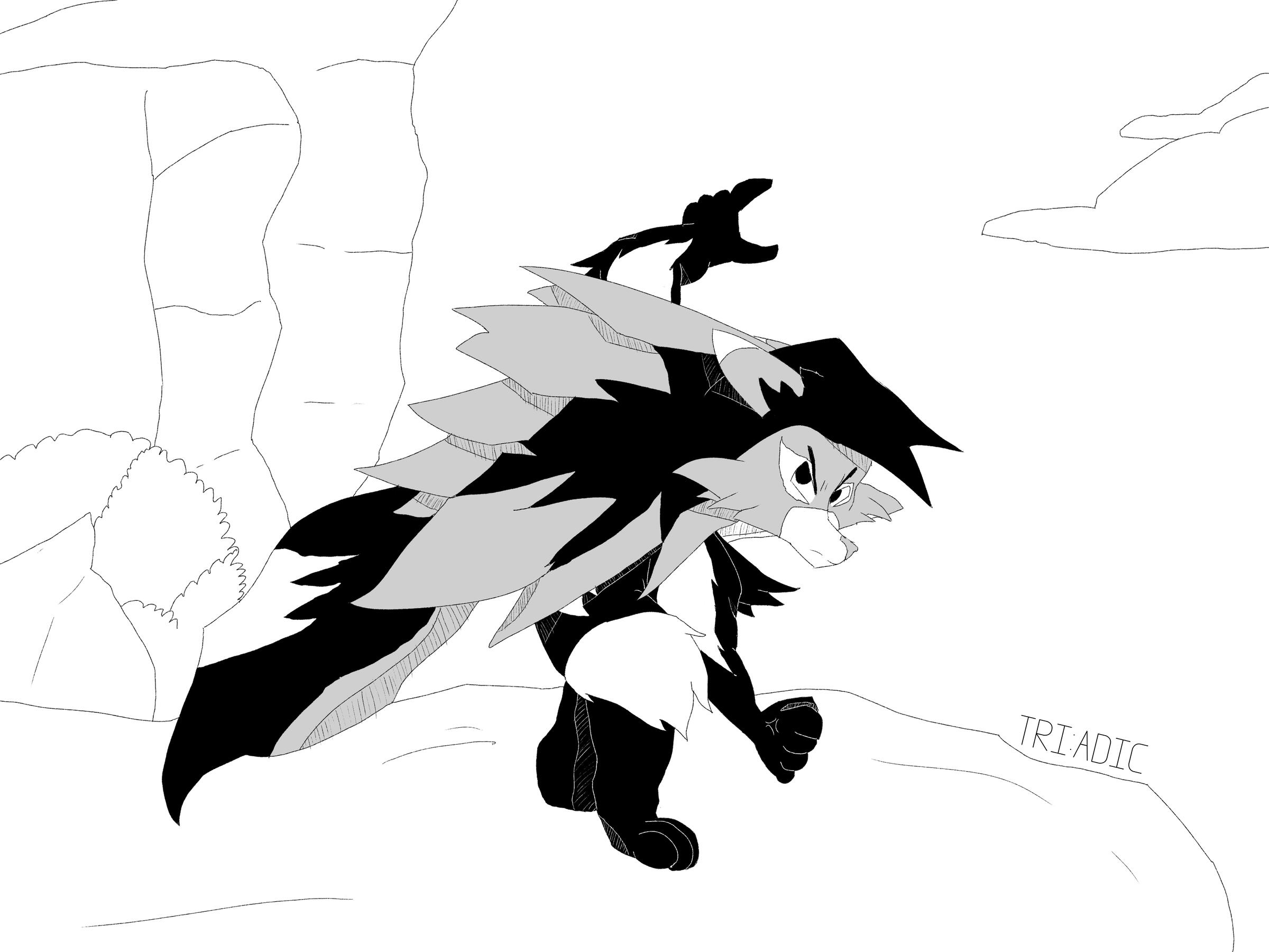 Illustration of an original character in a manga style.